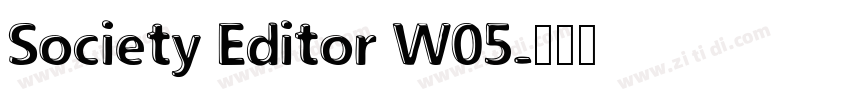 Society Editor W05字体转换